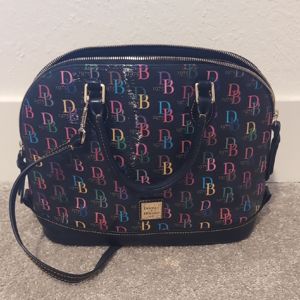 Dooney & Bourke Colorful Logo Satchel